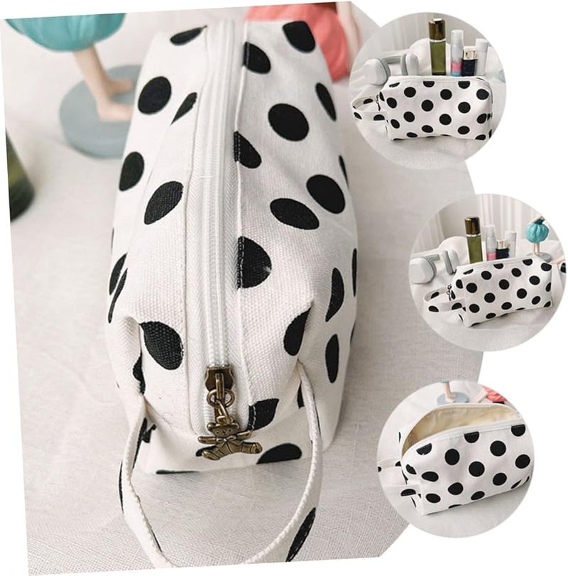 3pcs Pink Travel Makeup Bag Portable Toiletry Cosmetic Organizer Zipper Closure - Image 2